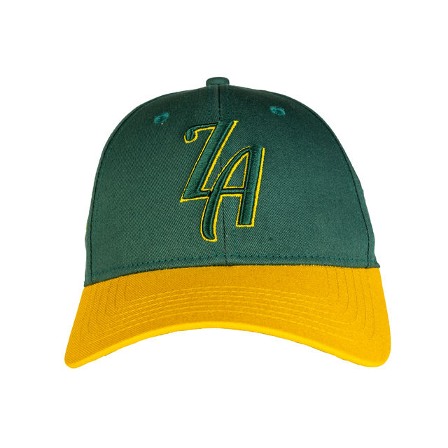 ZA Cap Green Gold Greenfont front Caps