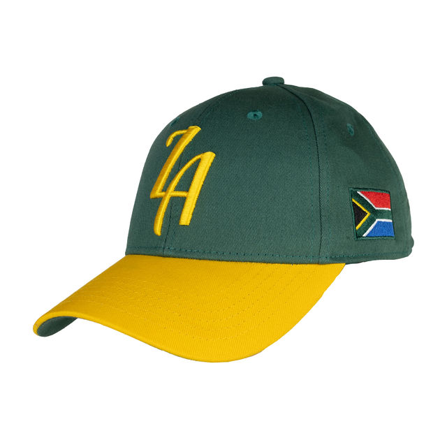 ZA Cap Green Gold leftside Caps