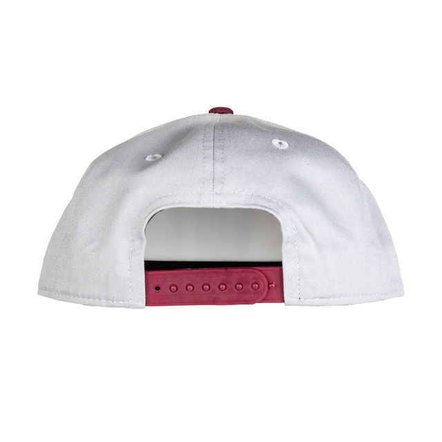 ZA Cap Grey Maroon backside Caps