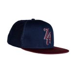 ZA Cap NavyBlue Maroon rightside Caps